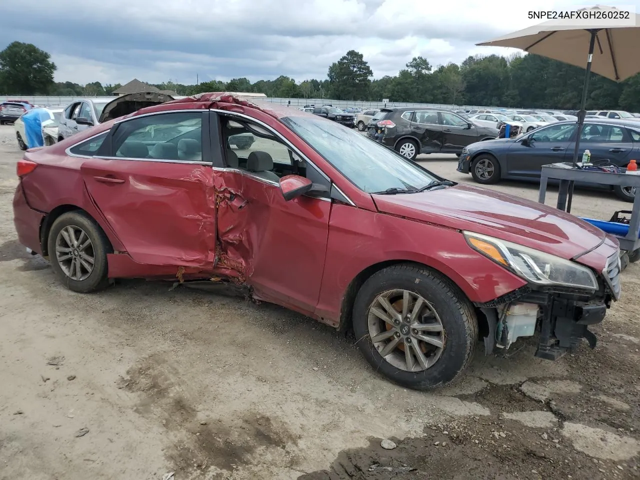 2016 Hyundai Sonata Se VIN: 5NPE24AFXGH260252 Lot: 71639034