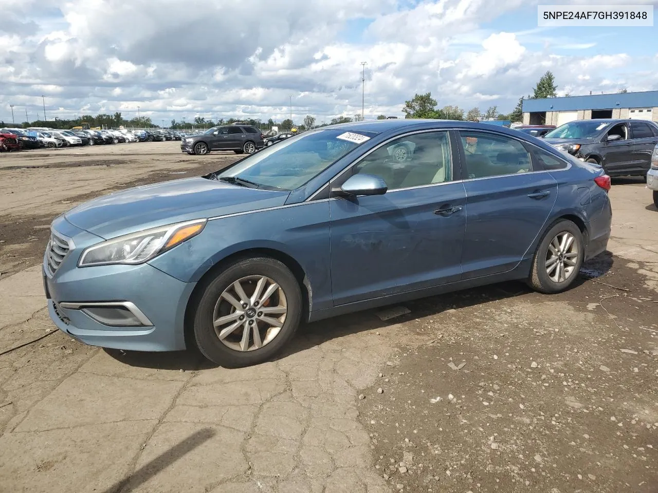 5NPE24AF7GH391848 2016 Hyundai Sonata Se