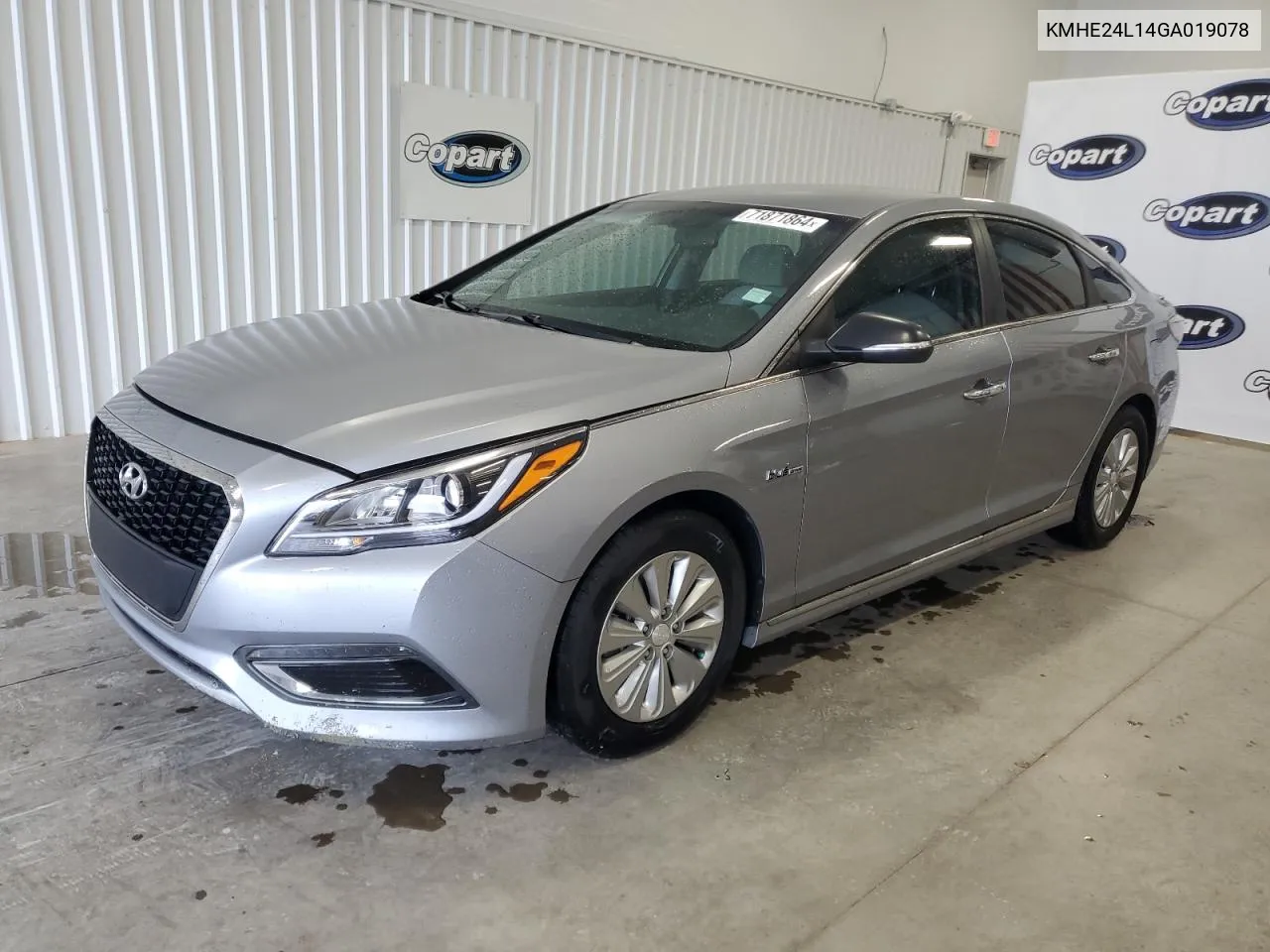 2016 Hyundai Sonata Hybrid VIN: KMHE24L14GA019078 Lot: 71871864