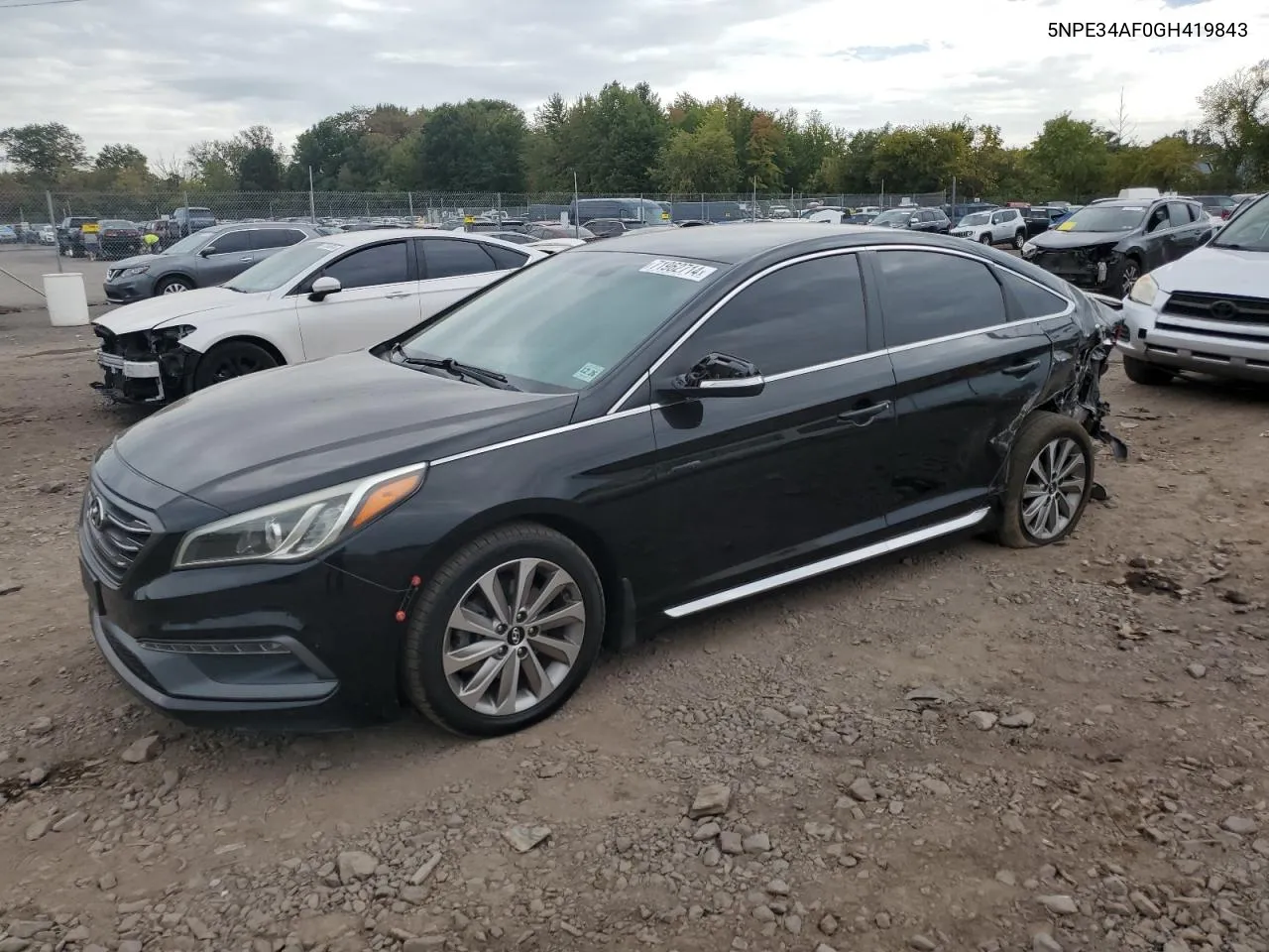 2016 Hyundai Sonata Sport VIN: 5NPE34AF0GH419843 Lot: 71962714