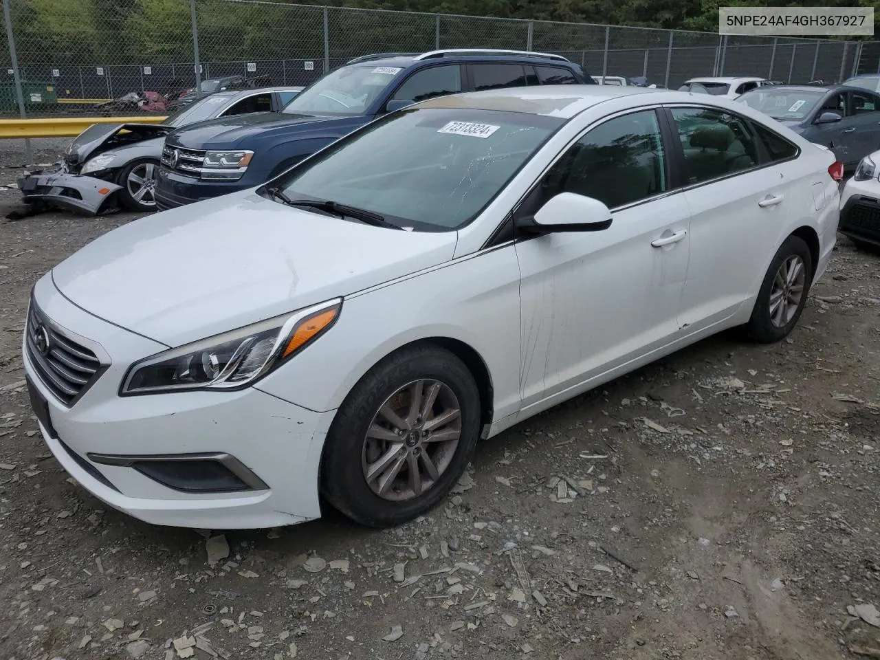 2016 Hyundai Sonata Se VIN: 5NPE24AF4GH367927 Lot: 72313324