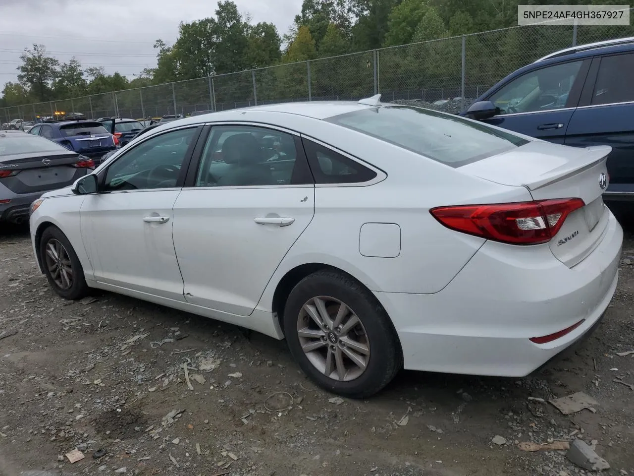 2016 Hyundai Sonata Se VIN: 5NPE24AF4GH367927 Lot: 72313324