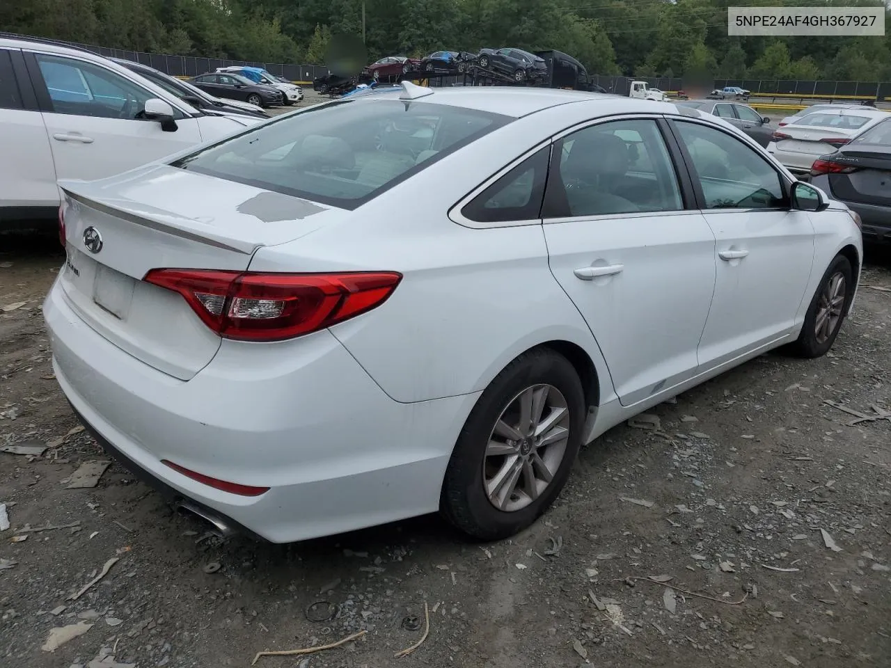 2016 Hyundai Sonata Se VIN: 5NPE24AF4GH367927 Lot: 72313324