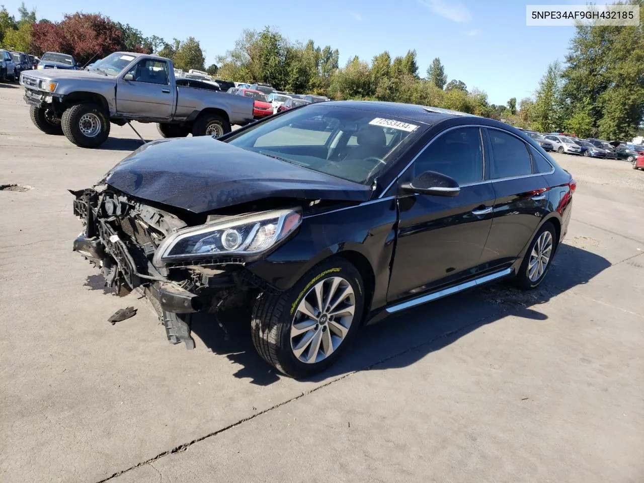 2016 Hyundai Sonata Sport VIN: 5NPE34AF9GH432185 Lot: 72553434