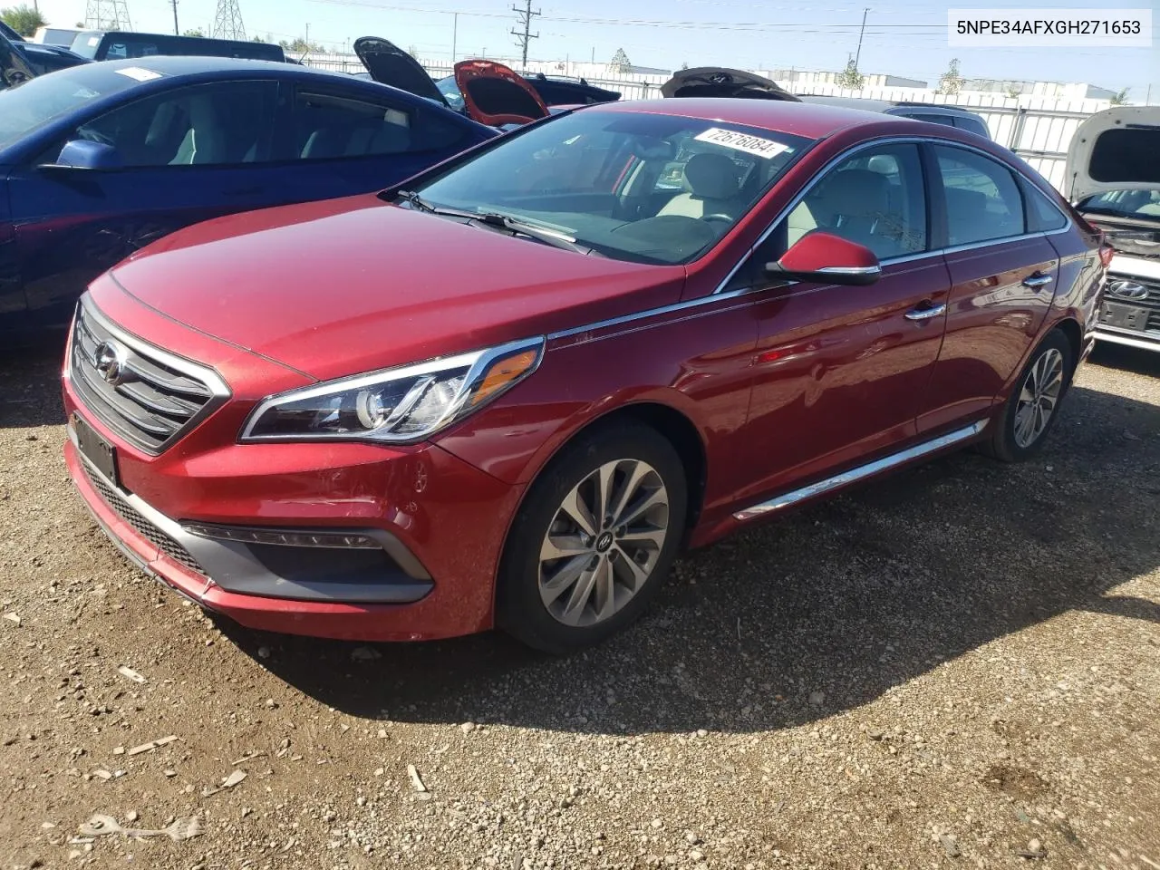 2016 Hyundai Sonata Sport VIN: 5NPE34AFXGH271653 Lot: 72676084