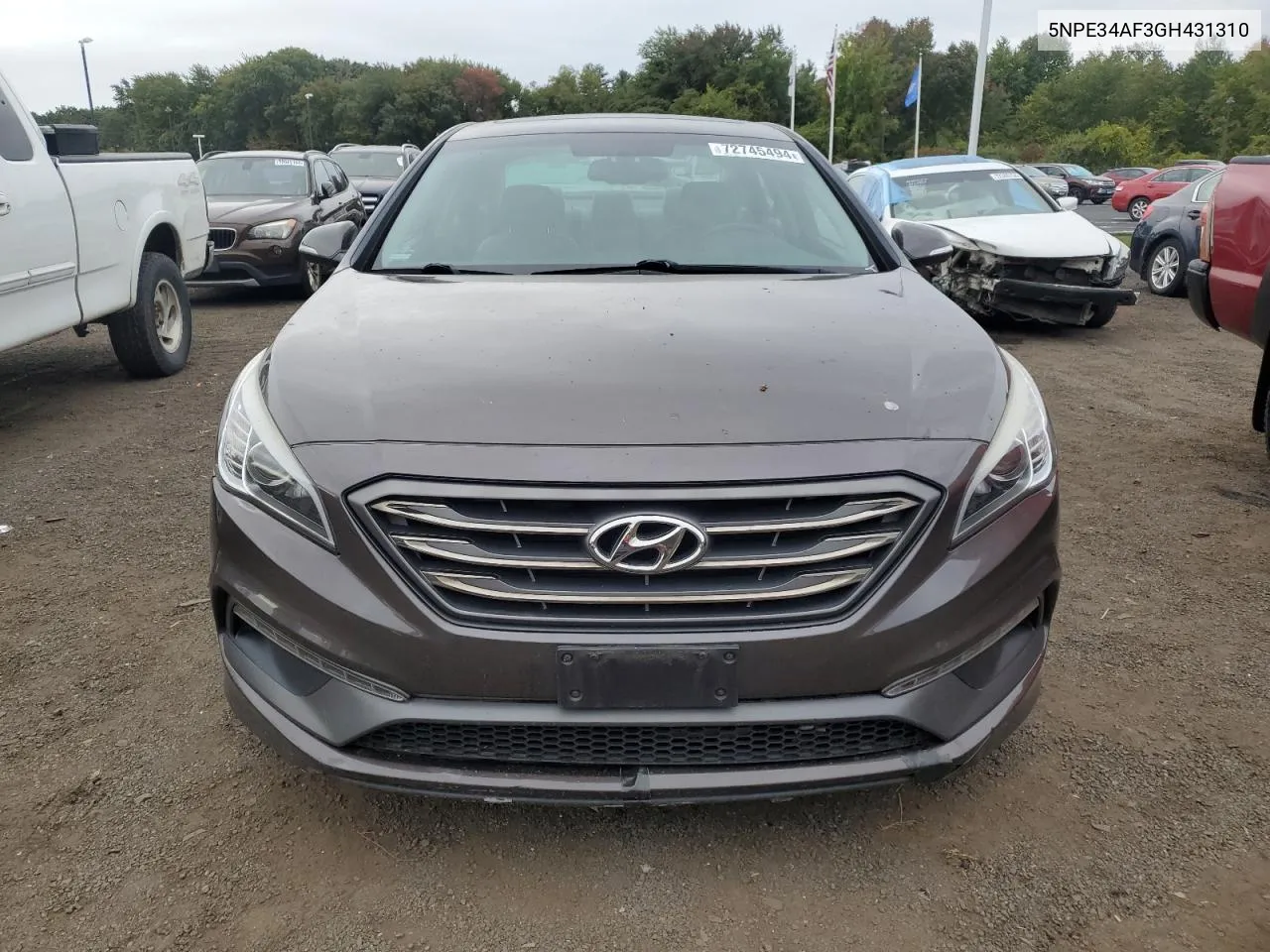 2016 Hyundai Sonata Sport VIN: 5NPE34AF3GH431310 Lot: 72745494