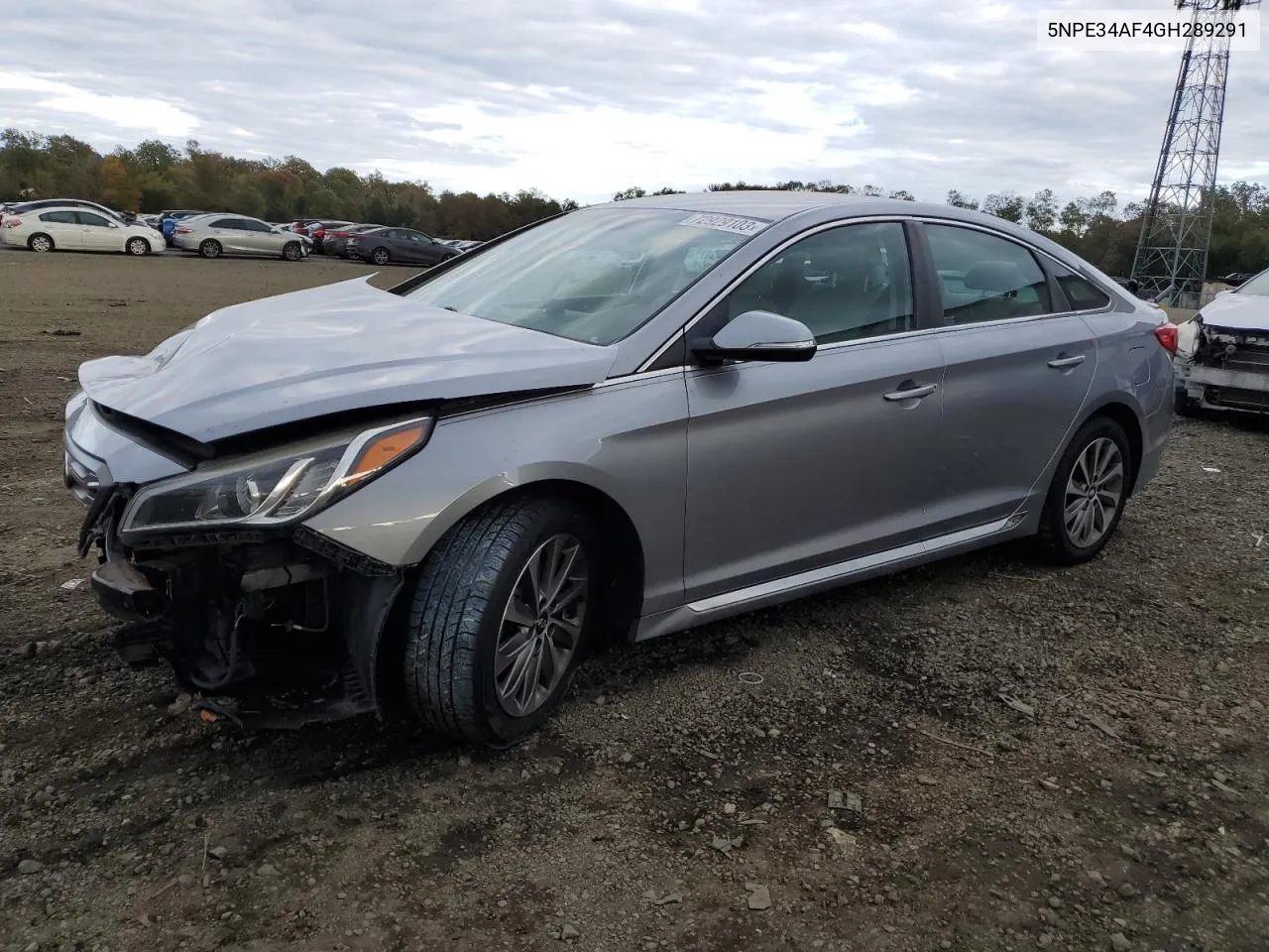 2016 Hyundai Sonata Sport VIN: 5NPE34AF4GH289291 Lot: 72929103