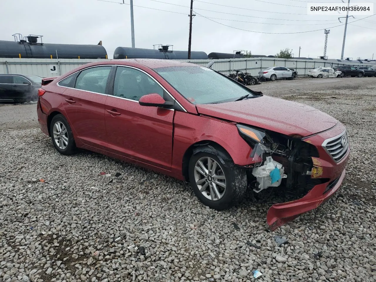 2016 Hyundai Sonata Se VIN: 5NPE24AF1GH386984 Lot: 72966154