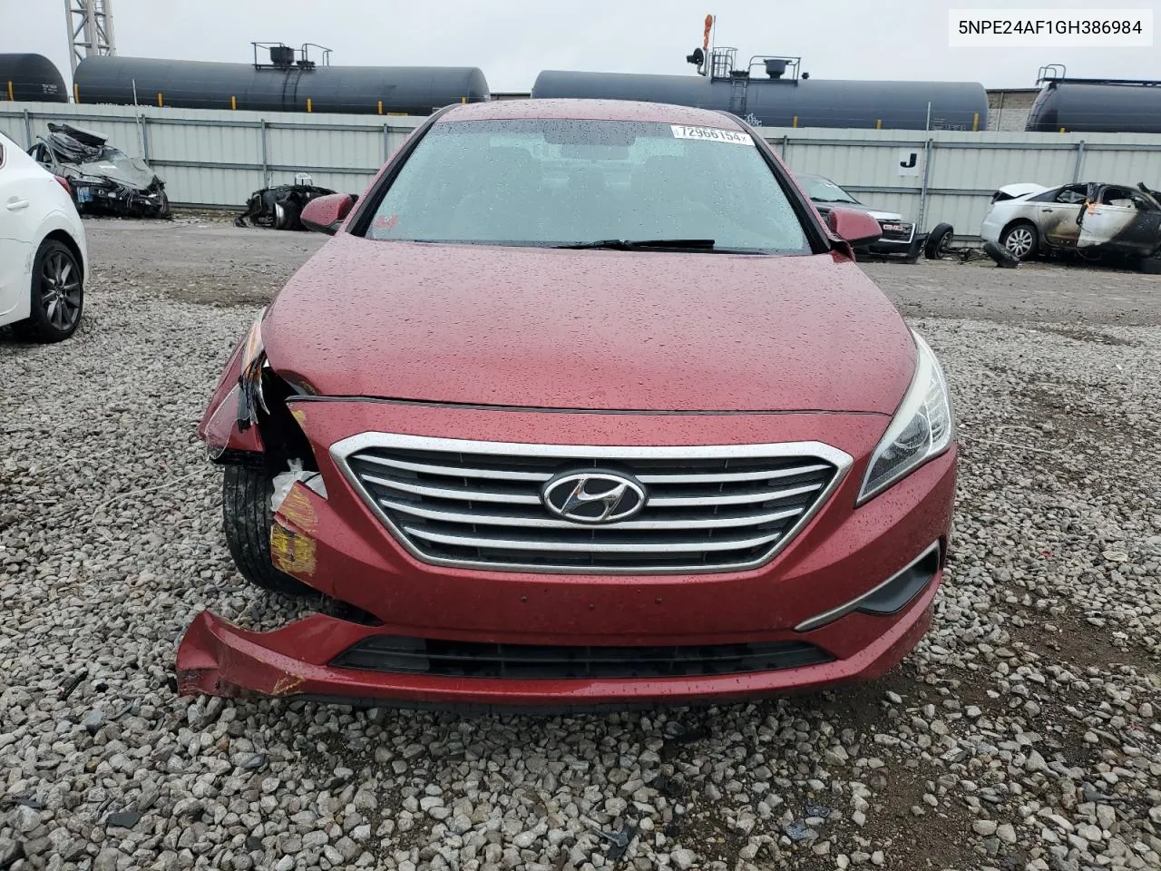 2016 Hyundai Sonata Se VIN: 5NPE24AF1GH386984 Lot: 72966154