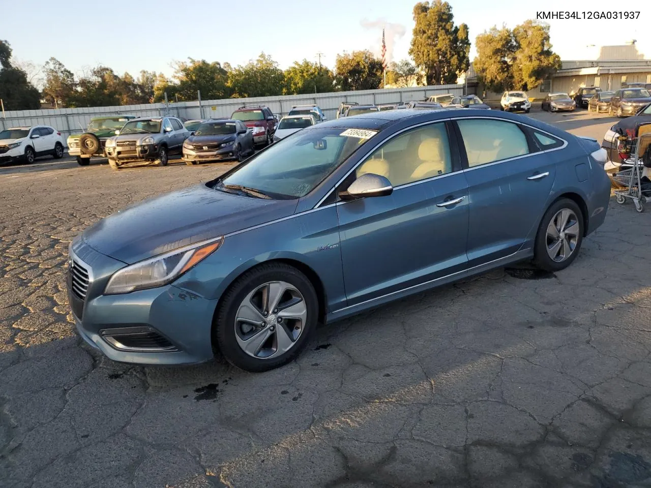 2016 Hyundai Sonata Hybrid VIN: KMHE34L12GA031937 Lot: 73384964