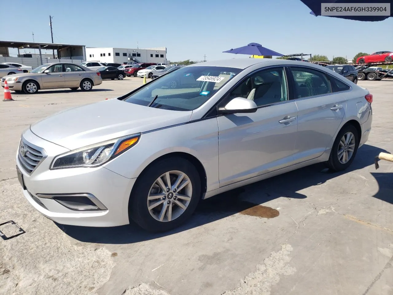 2016 Hyundai Sonata Se VIN: 5NPE24AF6GH339904 Lot: 73546924