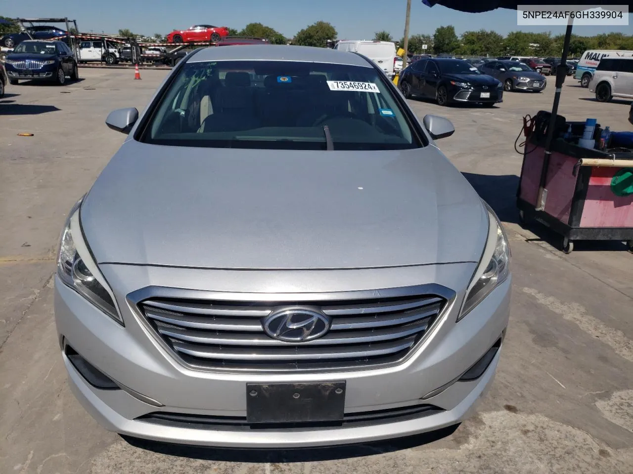 2016 Hyundai Sonata Se VIN: 5NPE24AF6GH339904 Lot: 73546924