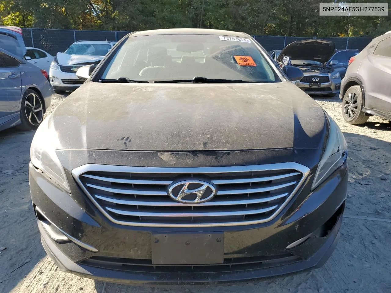 5NPE24AF5GH277539 2016 Hyundai Sonata Se