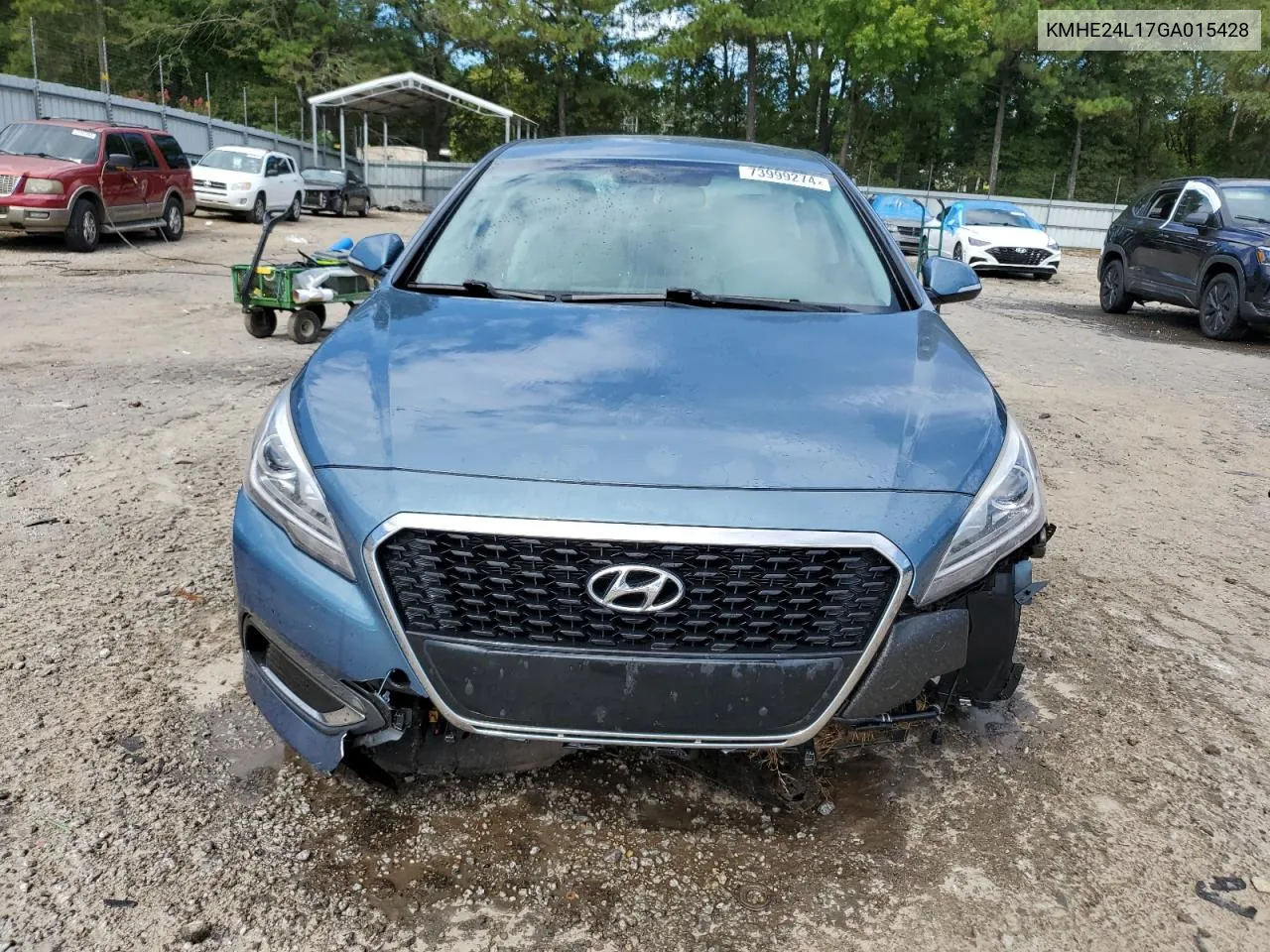 KMHE24L17GA015428 2016 Hyundai Sonata Hybrid