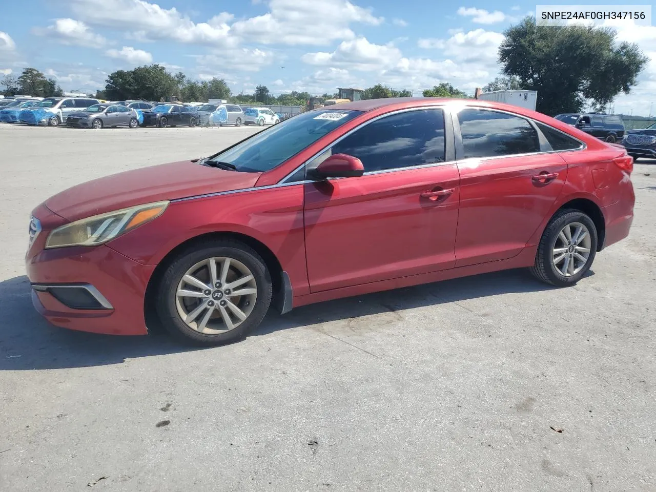 2016 Hyundai Sonata Se VIN: 5NPE24AF0GH347156 Lot: 74024304