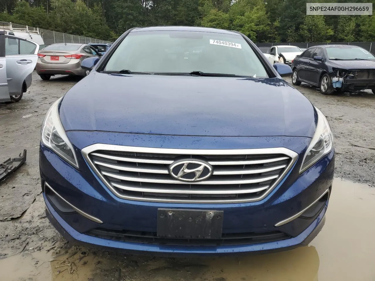 2016 Hyundai Sonata Se VIN: 5NPE24AF0GH296659 Lot: 74040394