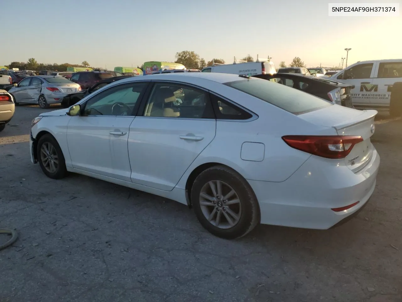 2016 Hyundai Sonata Se VIN: 5NPE24AF9GH371374 Lot: 74181414