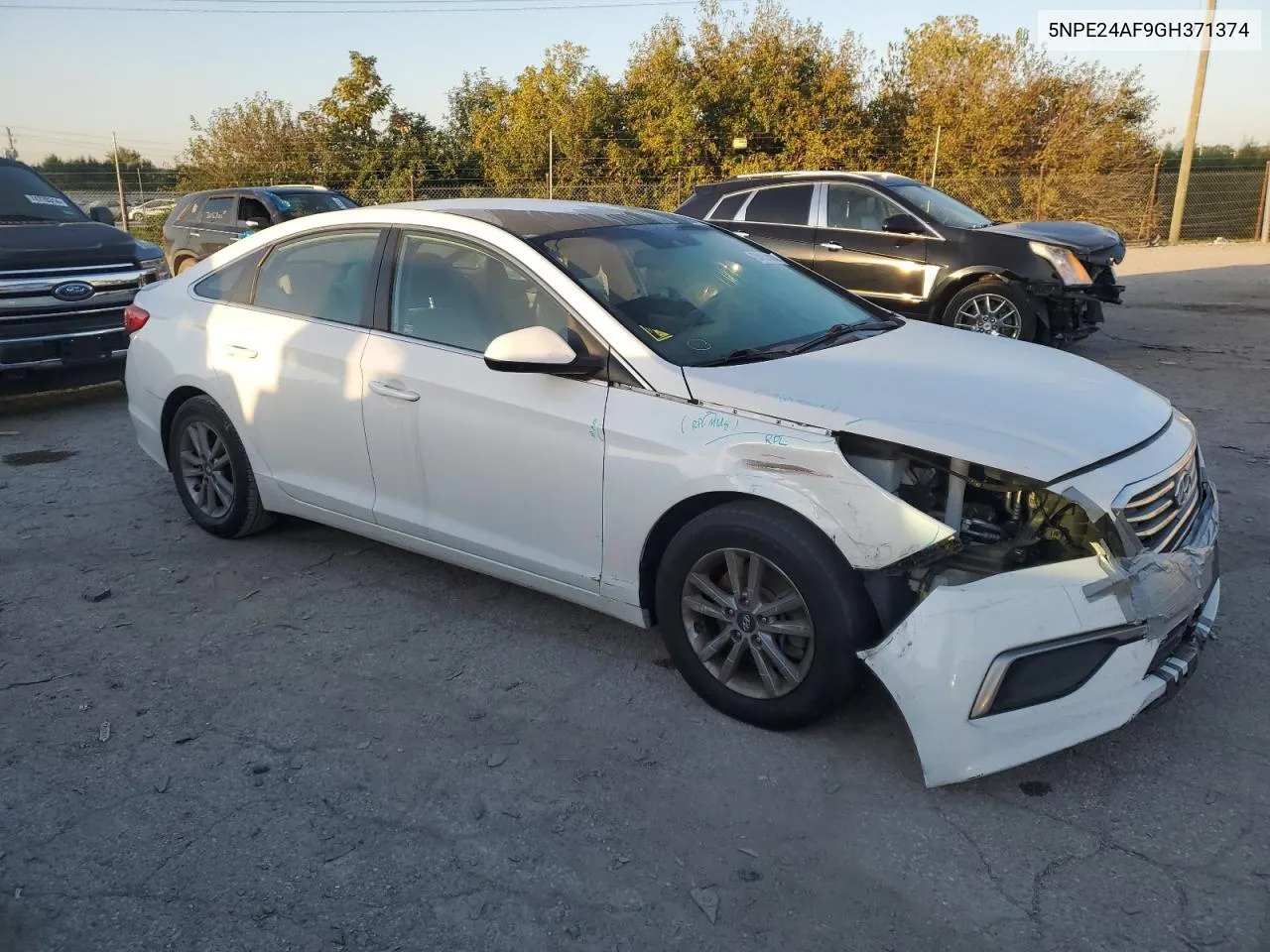 2016 Hyundai Sonata Se VIN: 5NPE24AF9GH371374 Lot: 74181414