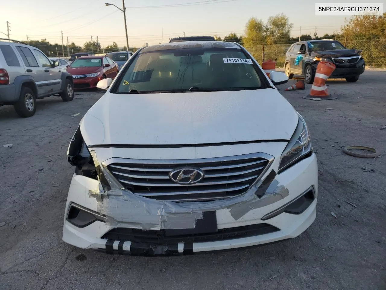 2016 Hyundai Sonata Se VIN: 5NPE24AF9GH371374 Lot: 74181414