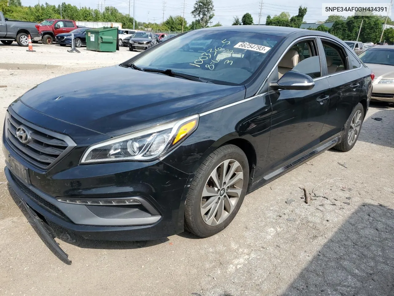 2016 Hyundai Sonata Sport VIN: 5NPE34AF0GH434391 Lot: 74196124