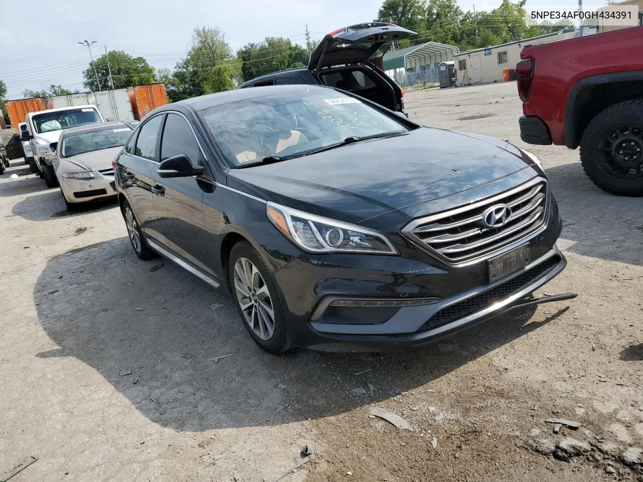 2016 Hyundai Sonata Sport VIN: 5NPE34AF0GH434391 Lot: 74196124