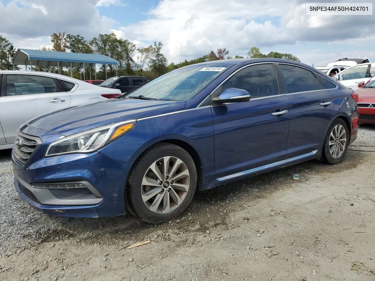 2016 Hyundai Sonata Sport VIN: 5NPE34AF5GH424701 Lot: 74431374