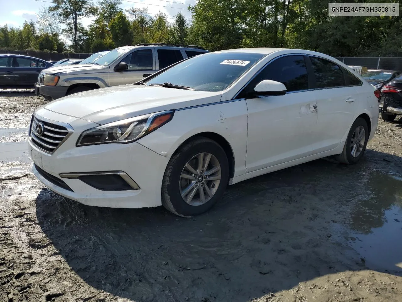 2016 Hyundai Sonata Se VIN: 5NPE24AF7GH350815 Lot: 74486974