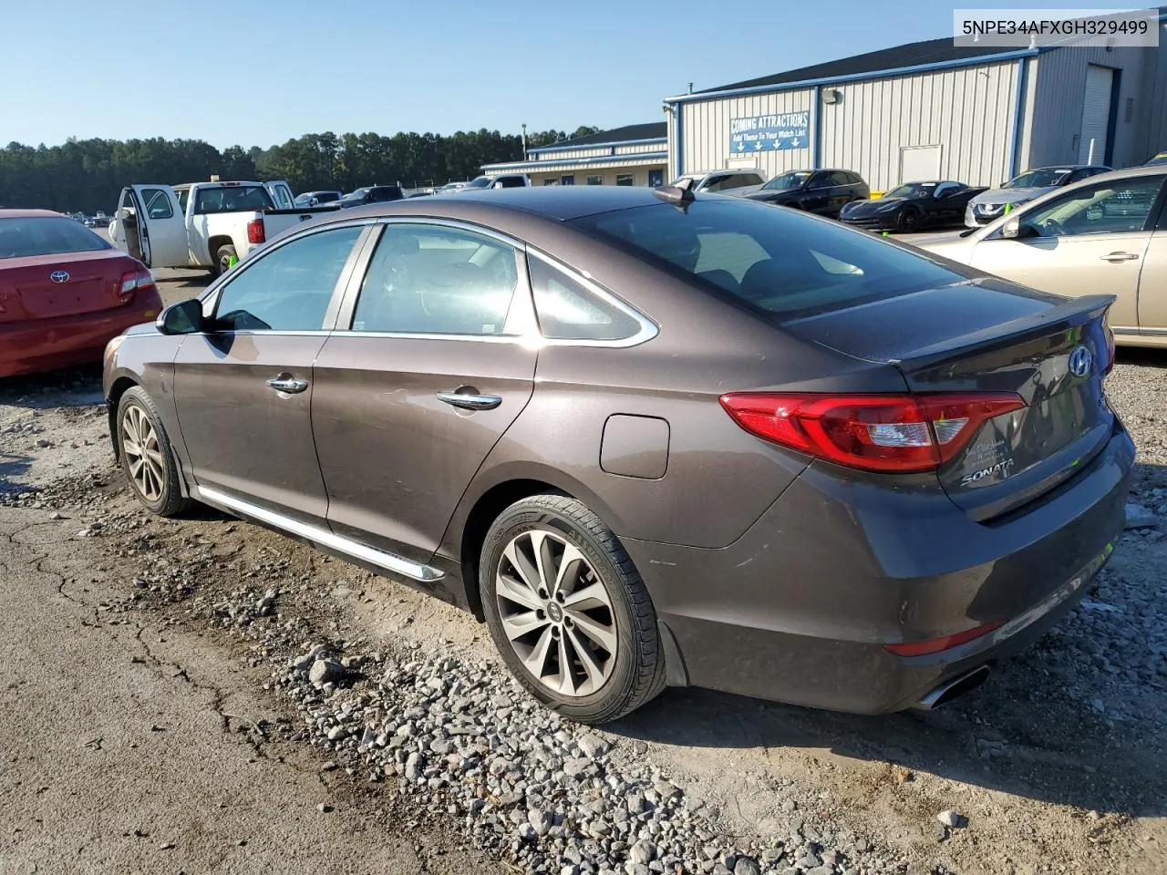 2016 Hyundai Sonata Sport VIN: 5NPE34AFXGH329499 Lot: 74642344