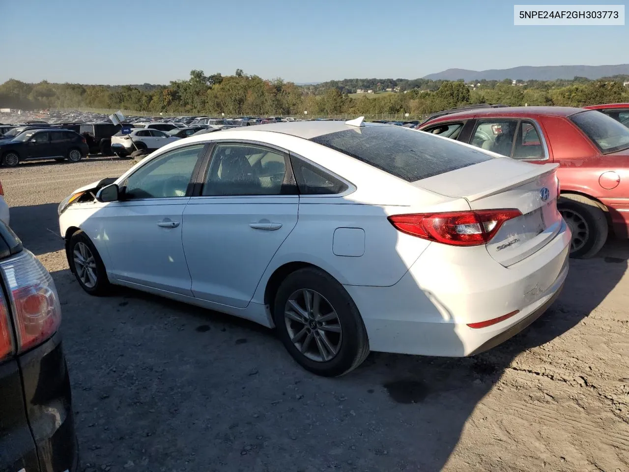 2016 Hyundai Sonata Se VIN: 5NPE24AF2GH303773 Lot: 74688944