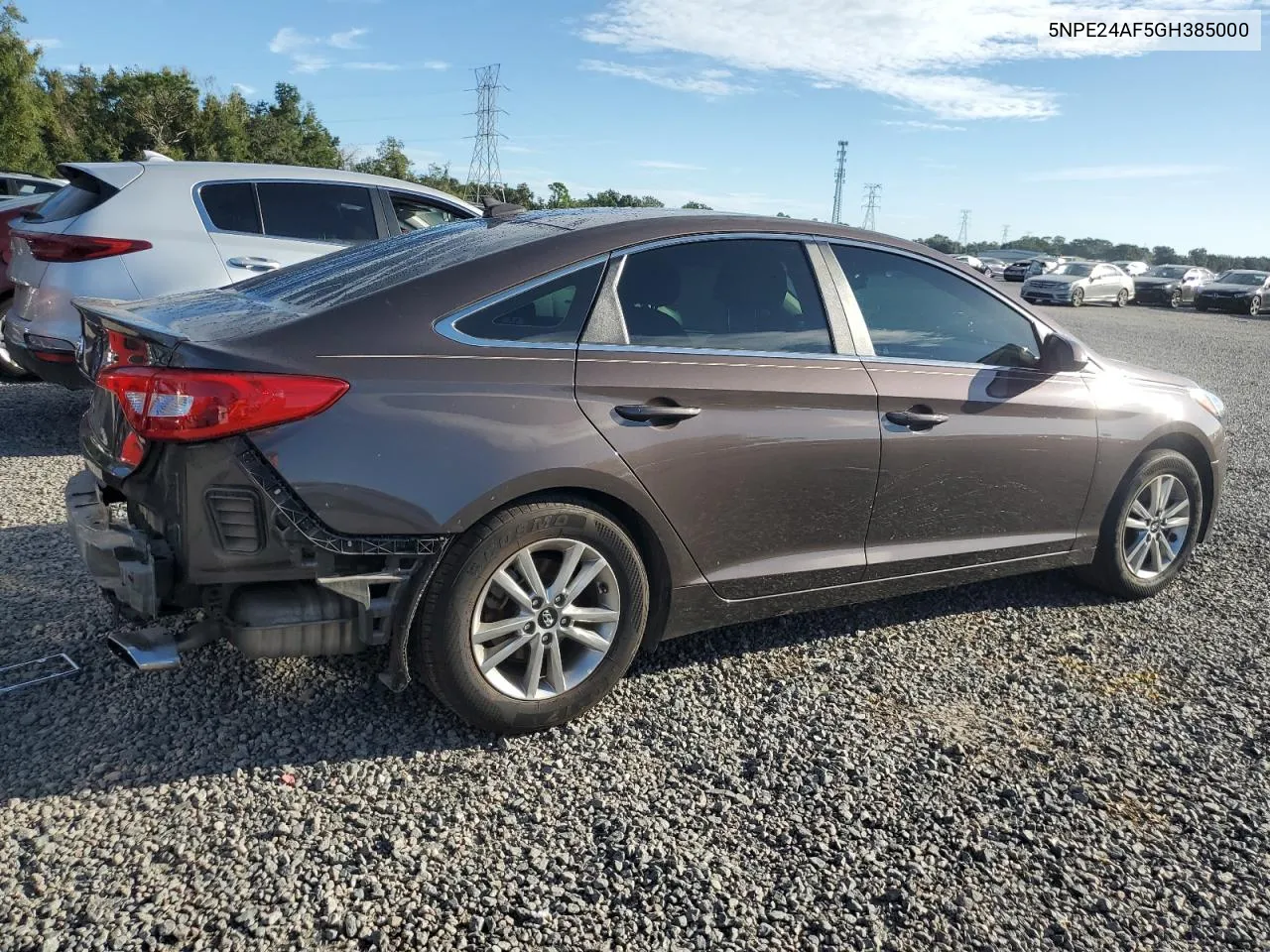 2016 Hyundai Sonata Se VIN: 5NPE24AF5GH385000 Lot: 74731724