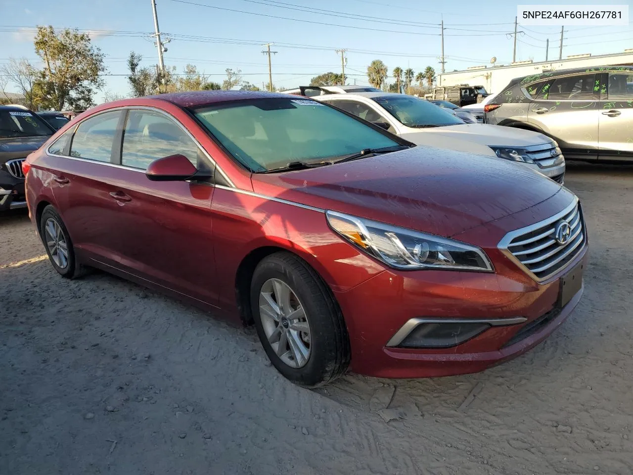 2016 Hyundai Sonata Se VIN: 5NPE24AF6GH267781 Lot: 74874454