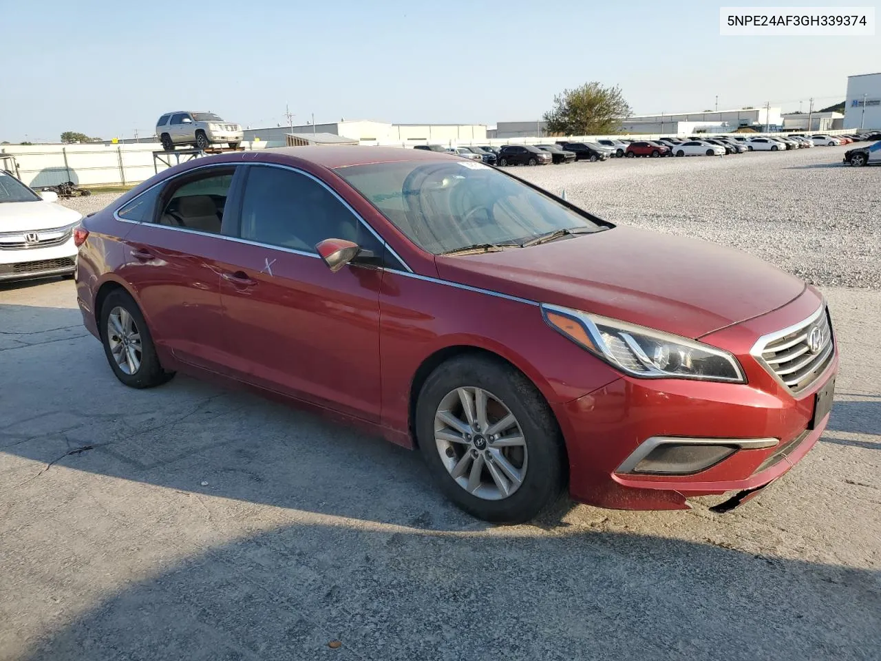 2016 Hyundai Sonata Se VIN: 5NPE24AF3GH339374 Lot: 74916194