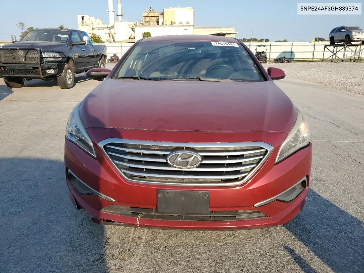 5NPE24AF3GH339374 2016 Hyundai Sonata Se