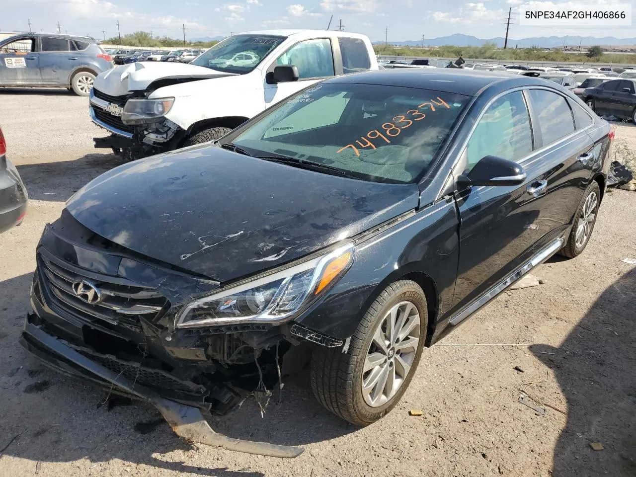 2016 Hyundai Sonata Sport VIN: 5NPE34AF2GH406866 Lot: 74983374