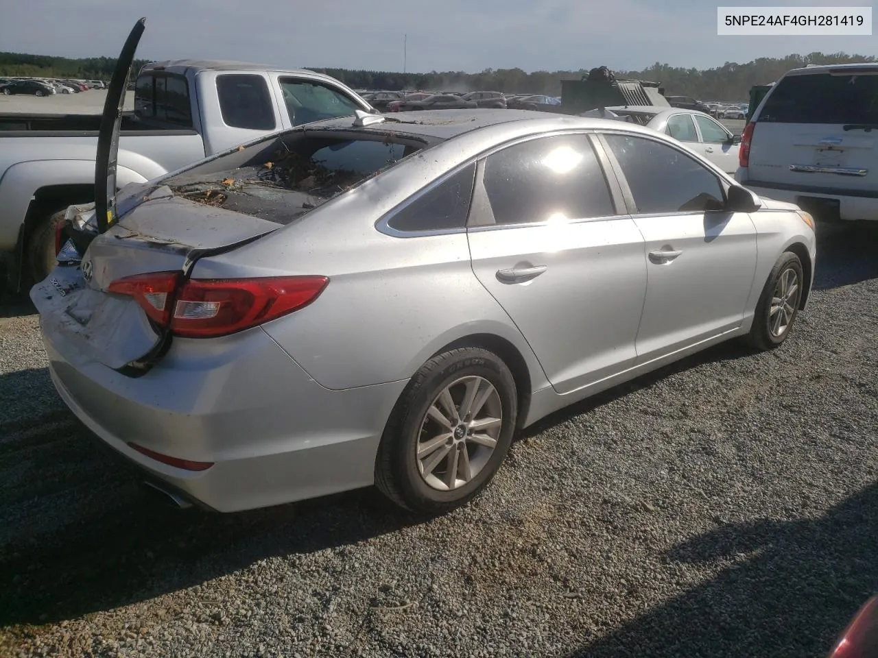 2016 Hyundai Sonata Se VIN: 5NPE24AF4GH281419 Lot: 74997624