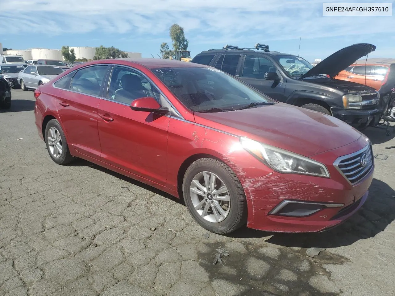 2016 Hyundai Sonata Se VIN: 5NPE24AF4GH397610 Lot: 75055724