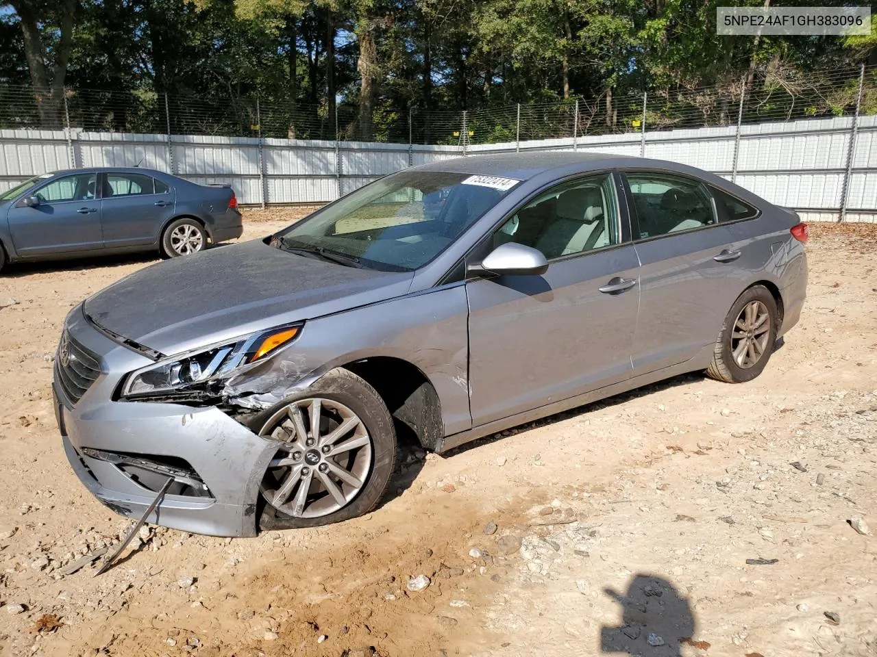 2016 Hyundai Sonata Se VIN: 5NPE24AF1GH383096 Lot: 75322414