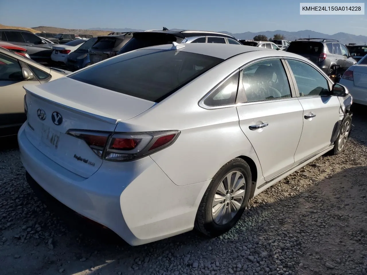 2016 Hyundai Sonata Hybrid VIN: KMHE24L15GA014228 Lot: 75334644