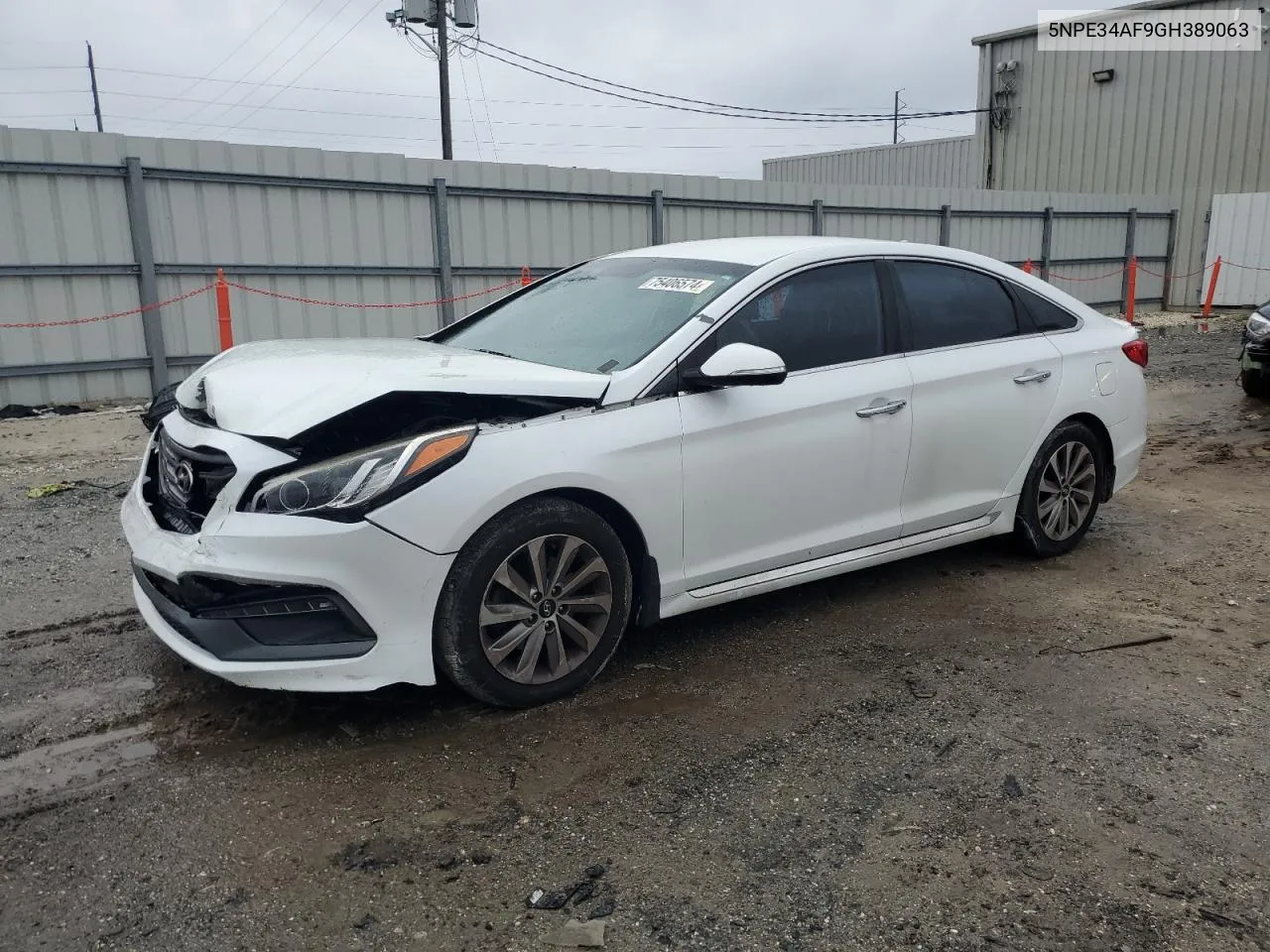 2016 Hyundai Sonata Sport VIN: 5NPE34AF9GH389063 Lot: 75406574