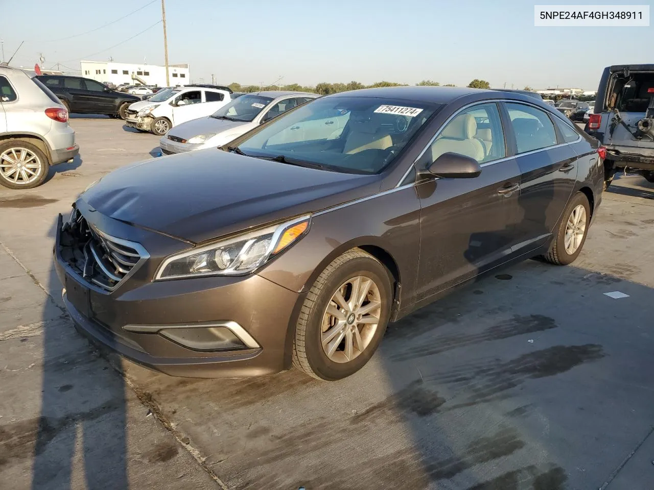 5NPE24AF4GH348911 2016 Hyundai Sonata Se