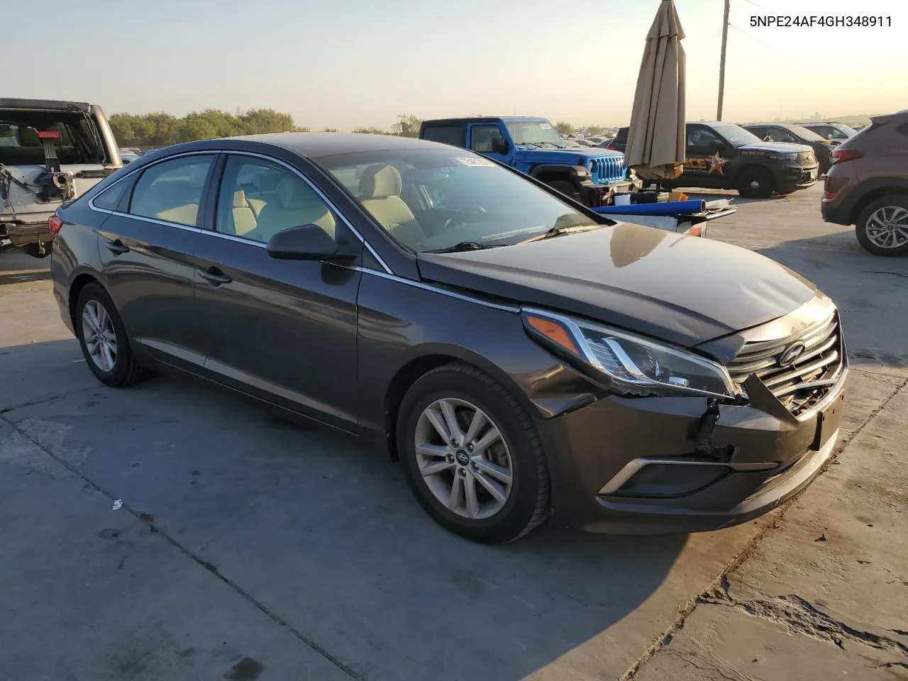 2016 Hyundai Sonata Se VIN: 5NPE24AF4GH348911 Lot: 75411274