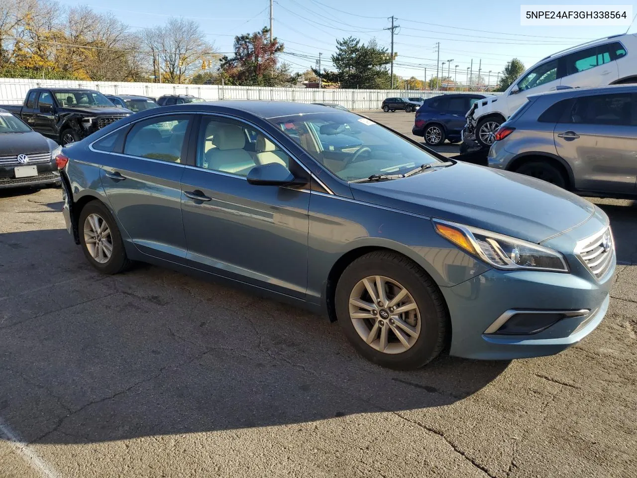 2016 Hyundai Sonata Se VIN: 5NPE24AF3GH338564 Lot: 75439694