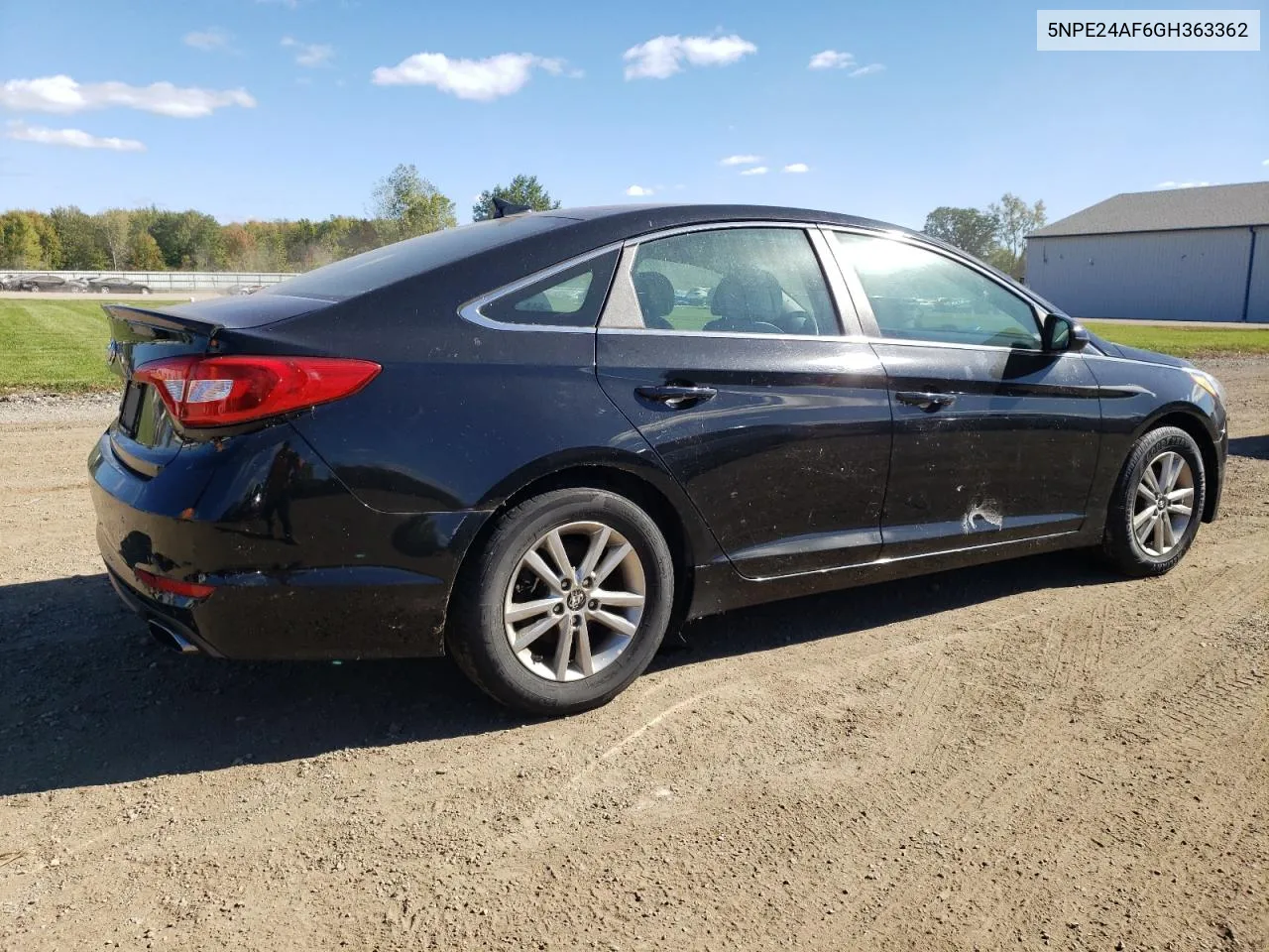 2016 Hyundai Sonata Se VIN: 5NPE24AF6GH363362 Lot: 75527514