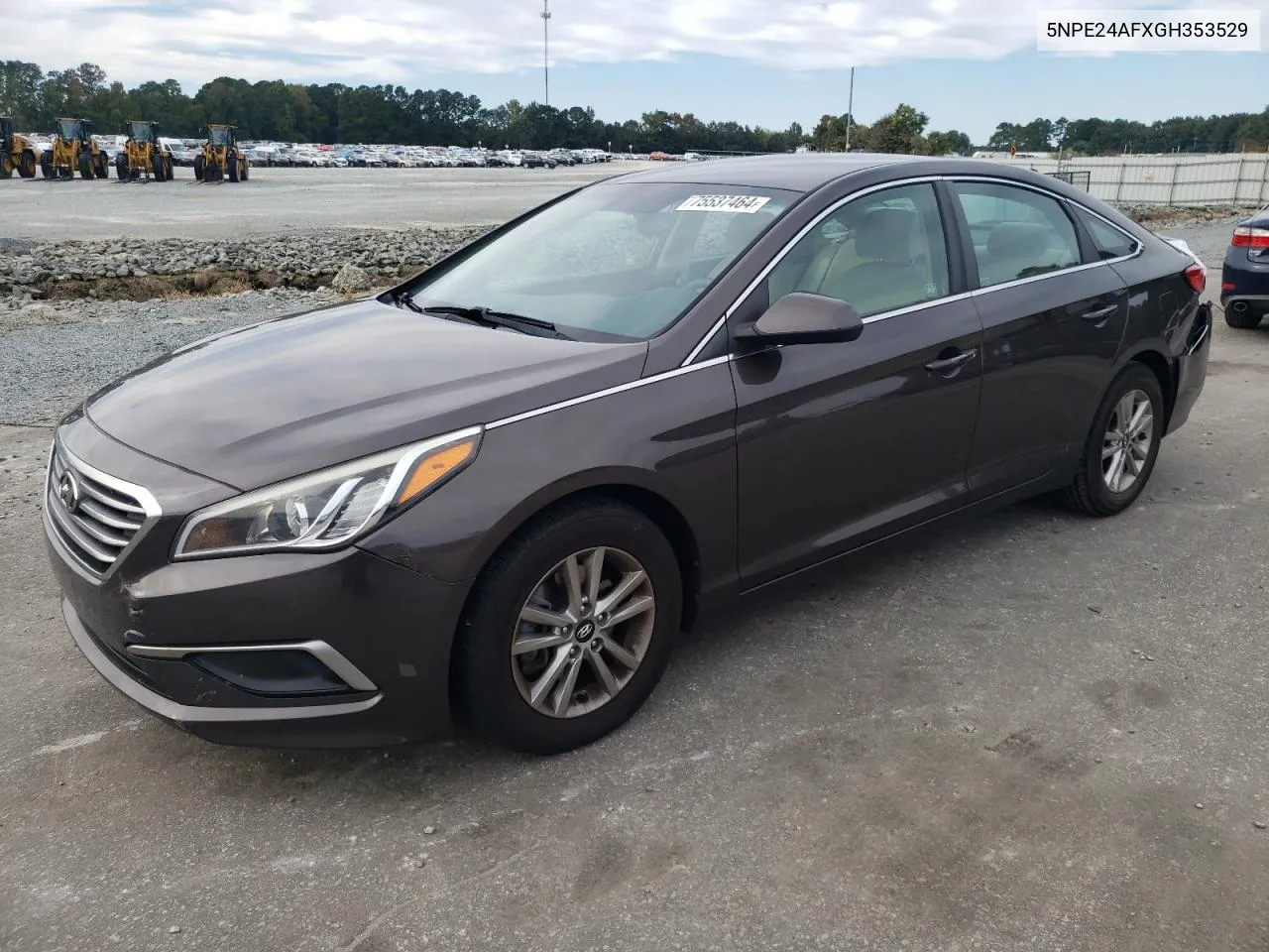 2016 Hyundai Sonata Se VIN: 5NPE24AFXGH353529 Lot: 75537464