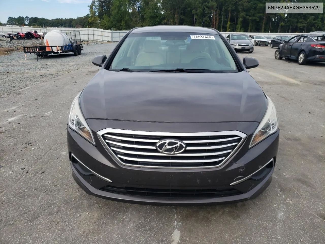 2016 Hyundai Sonata Se VIN: 5NPE24AFXGH353529 Lot: 75537464