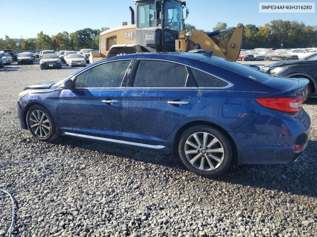 2016 Hyundai Sonata Sport VIN: 5NPE34AF4GH316280 Lot: 75561194