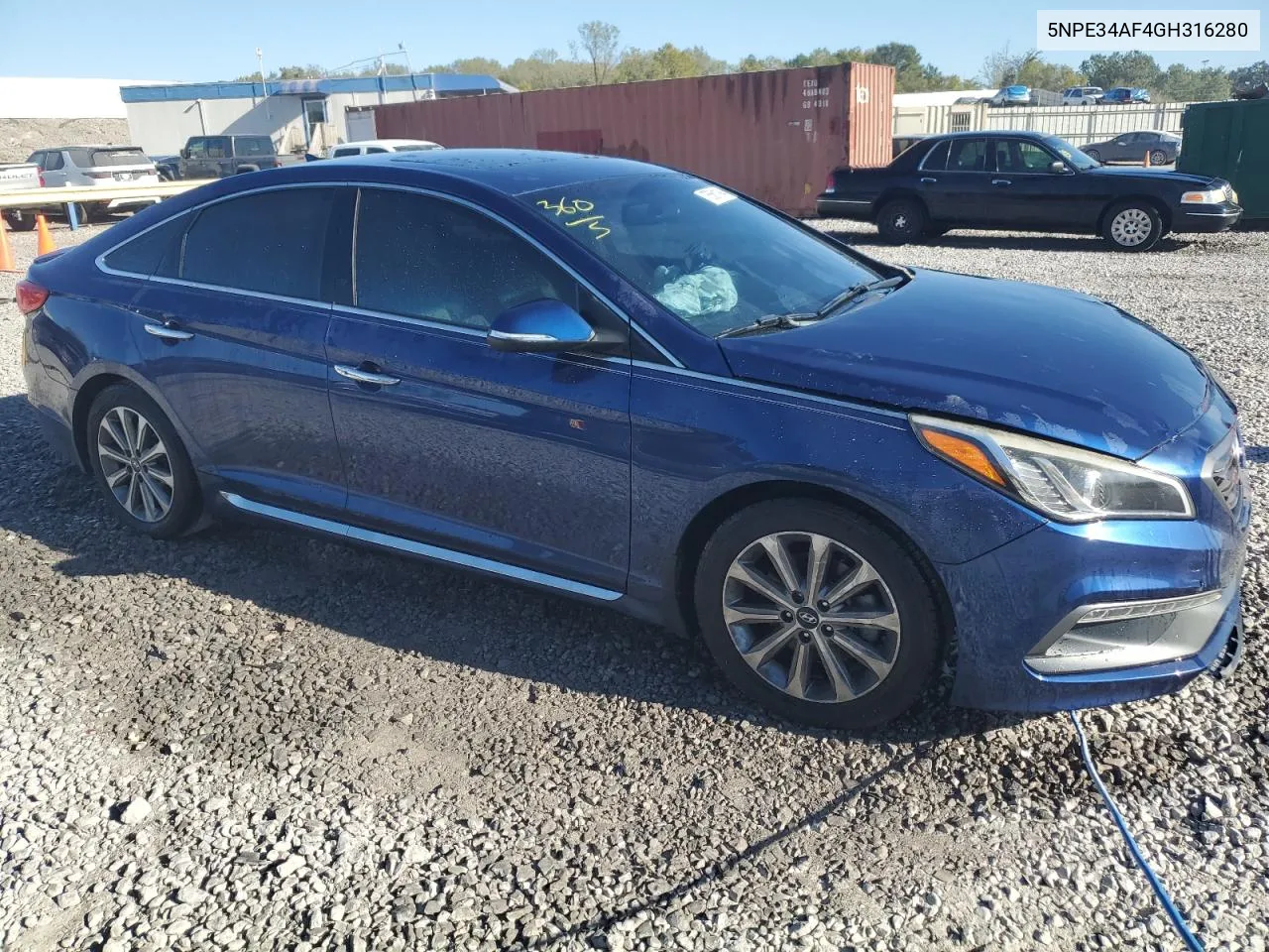 2016 Hyundai Sonata Sport VIN: 5NPE34AF4GH316280 Lot: 75561194