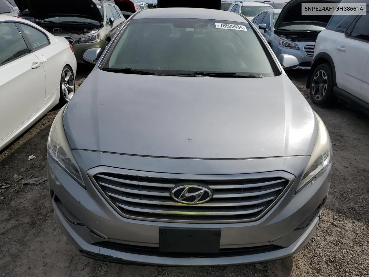 2016 Hyundai Sonata Se VIN: 5NPE24AF1GH386614 Lot: 75590534