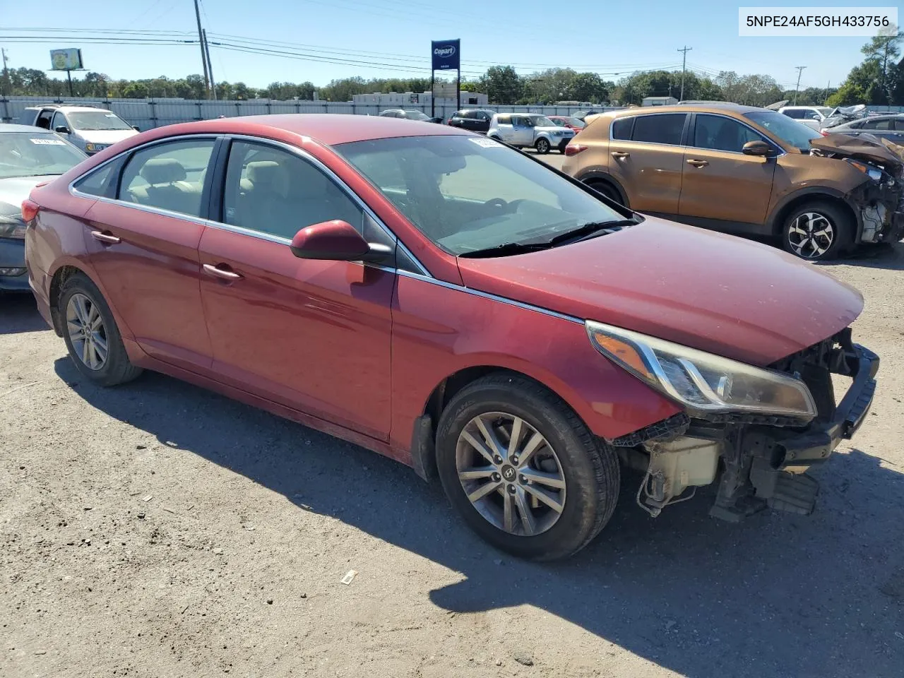 5NPE24AF5GH433756 2016 Hyundai Sonata Se