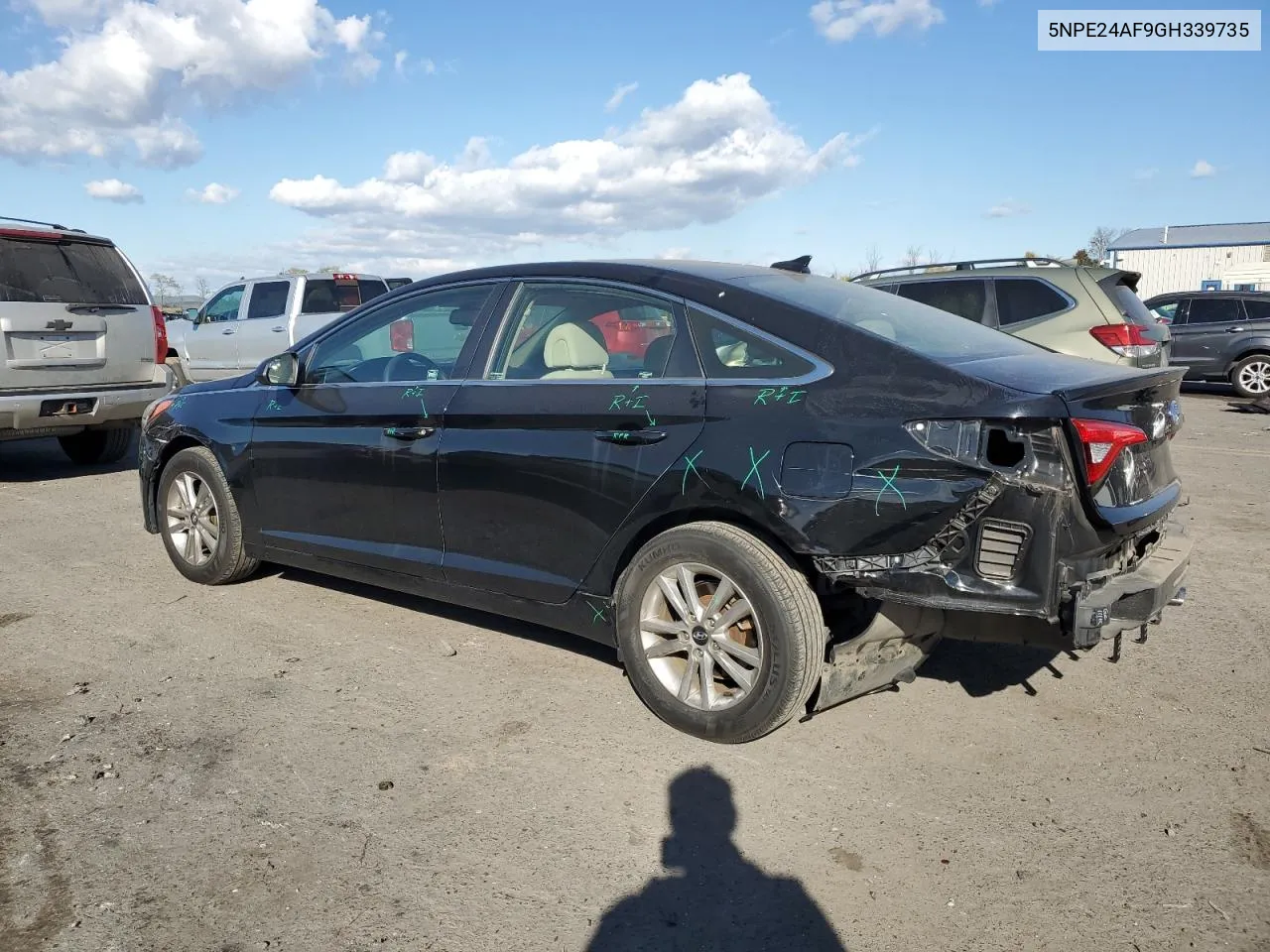 2016 Hyundai Sonata Se VIN: 5NPE24AF9GH339735 Lot: 75744384